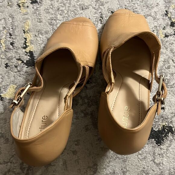 Nurture Pamina size 11 leather tan heels - Picture 2 of 6